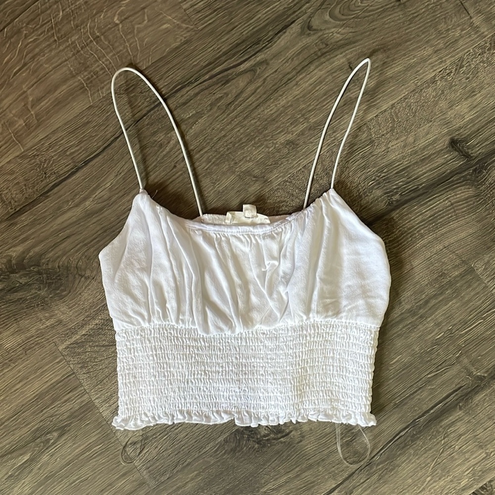 White crop top